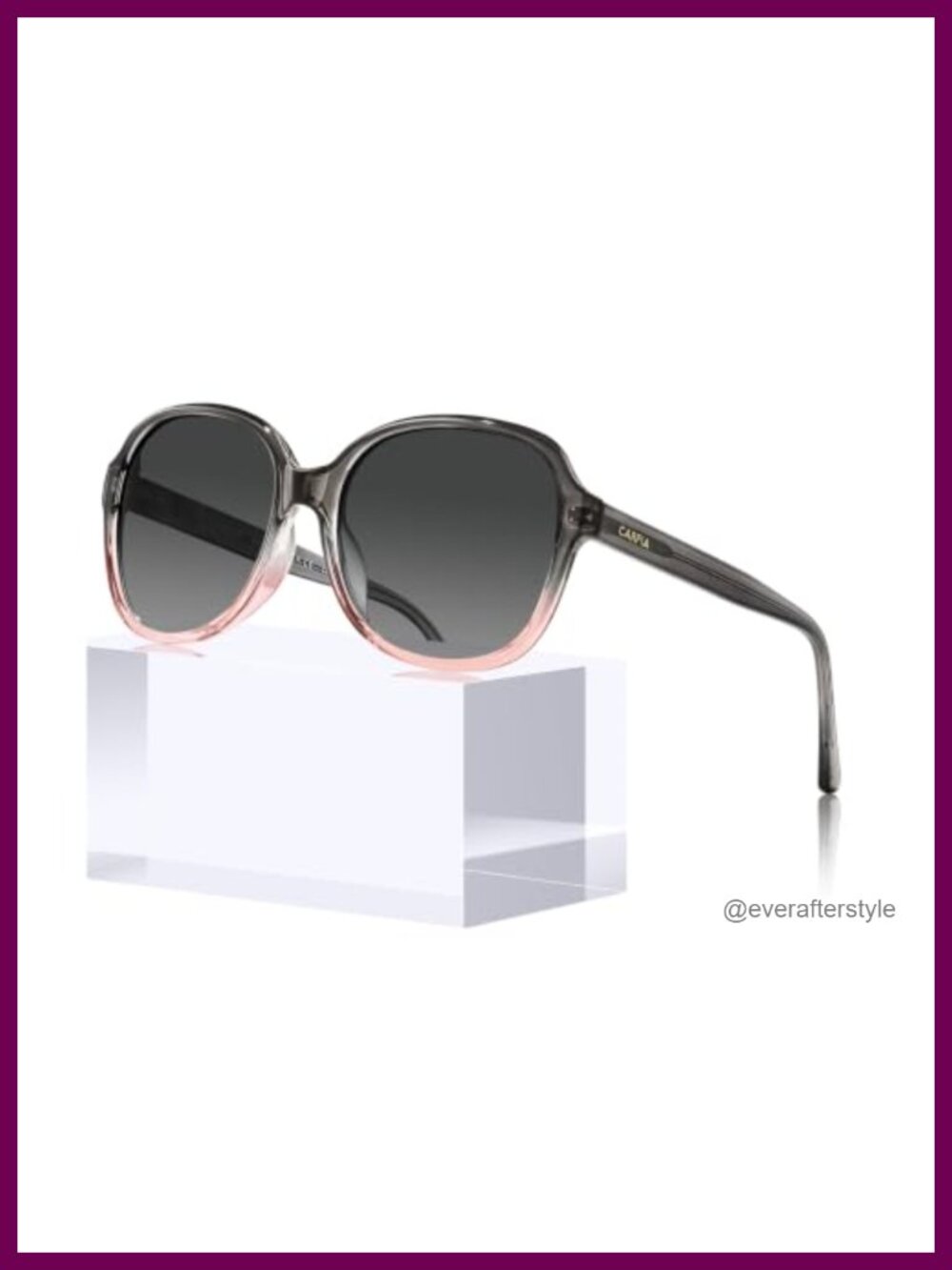 Acetate Polarized Sunglasses for Women UV Protection Retro Square Full Frame